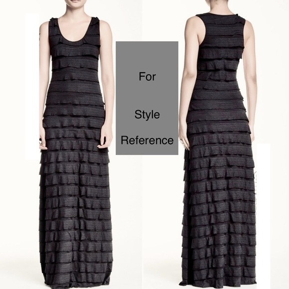 MAX STUDIO Ruffle layered,sleeveless, stretchy tiered dress Size: Small - Picture 11 of 12